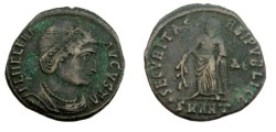 Ancient Coins - Helena 328-330 AD Mother of Constantine the Great Securitas Relpvlicae AE3