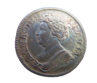 World Coins - Great Britain  Anne Schilling  1711  KM-523.4