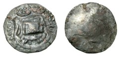 Ancient Coins - Turko Hepthalites 7th - 8th Century AD Bil Drachm (uniface) Unpublished 24mm 5.77gm