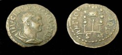 Ancient Coins - Valerian I Æ 21mm of Antioch in Pisidia