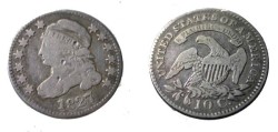 Us Coins - 1827 Bust Dime