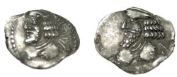 Ancient Coins - Persis Pakur 1st century AD AR Obol S# 5947