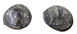 Ancient Coins - Vitellius AR Denarie Victory Std L