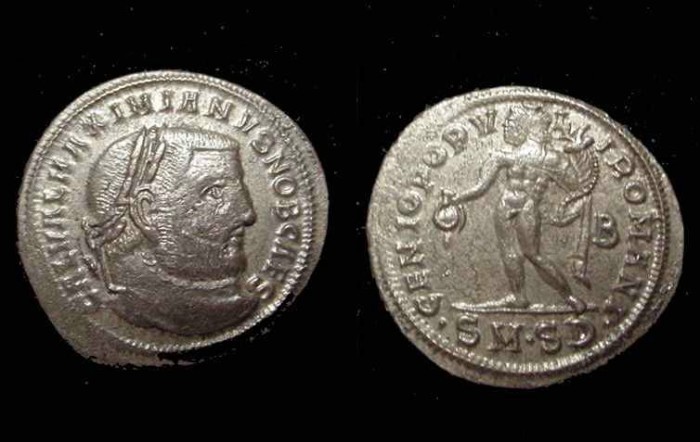 Ancient Coins - Galerius 293-311 AD AE Follis