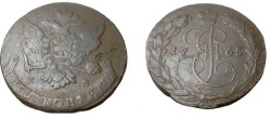 World Coins - Russia 1765 EM 5 Kopek