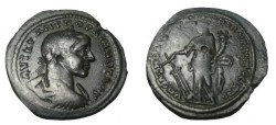 Ancient Coins - Gordian III 238-244 AD of Markianopolis AE27 Tyche w anchor