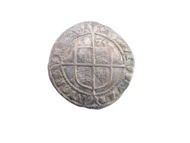 Ancient Coins - Great Britain  Elizabeth I  1575 Rose 6 Pence