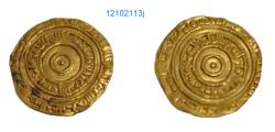 Ancient Coins - FATIMID Al- Aziz 382h   AV Dinar Misr AD 9975 - A996