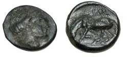 Ancient Coins - Thessaly Larissa AE 17 360-325BC S-2129 Horse Left