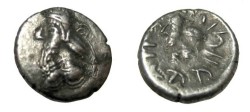Ancient Coins - Persis Kapat son of Namopat 1st - 2nd Century AD AR Hemi-drachm S# 5951 M# 748