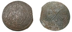 World Coins - Sweden Christina 1632-1654 Avesta 1 Ore 1650 MDCXL KM# 162.2