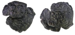 Ancient Coins - Byzantine Heraclius 610-641 AE Follis c/m Sicily Sear 884