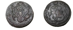 World Coins - 1780 5 Kopek EM