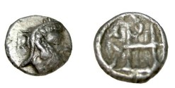 Ancient Coins - Persis Darius I 140's BC AR Hemi-drachm S# 6198