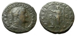 Ancient Coins - Maximinus I 235-238AD AE Sestertius Rx Victoria