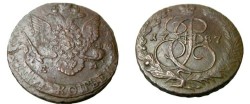 World Coins - Russia 1787EM 5 Kopeks