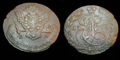 World Coins - 1775 5 Kopek EM
