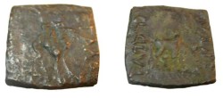 Ancient Coins - Indo - Skythians Azes I Ca. 57-35 BC AE DHexa-Chalkon King On Camel Taxila