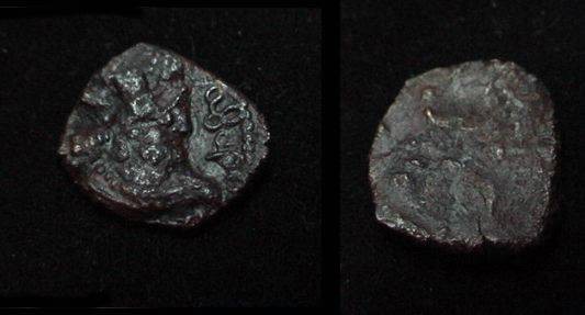 Ancient Coins - The Kushan Shaws Shapur I  AD 241-272 AE 17M 1267