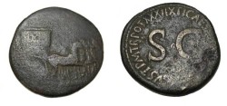 Ancient Coins - Tiberius AE Sestertius 14-37 AD RIC 66