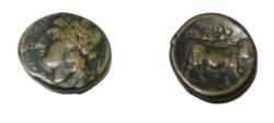 Ancient Coins - Campania, Neapolis  270-240 BC  AE19  5.77 gm