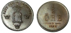World Coins - 1859/7 1/2 Ore  KM 686