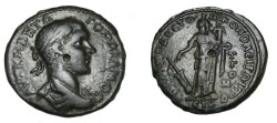 Ancient Coins - Gordian III 238-244 AD Nicoplis Moesia Inferior AE27 Tyche w anchor