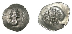 Ancient Coins - Persis Artaxerxes II son of Darius 1st Century BC AR Hemi-drachm S# 6214