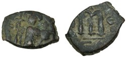 Ancient Coins - Constans II 641-668AD AE Follis S-1005