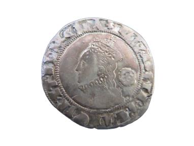 Ancient Coins - Great Britain  Elizabeth I  1575 Rose 6 Pence