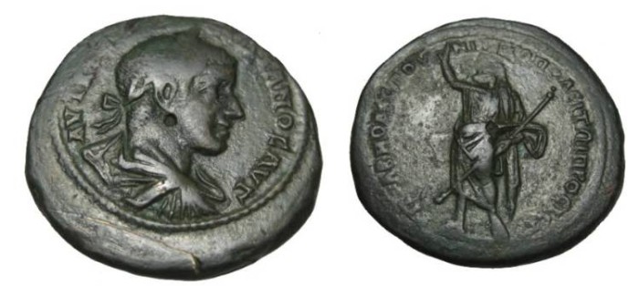 Ancient Coins - Gordian III 238-244 AD Nicoplis Istrum Moesia Inferior AE26
