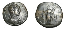 Ancient Coins - Julia Mamaea 235 AD AE Sestertius Felicitas  Avg RIC 670