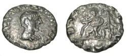 Ancient Coins - Bactria Hermaios Ca 40-1 BC AR Drachm S# 7740