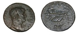 Ancient Coins - Hadrian 117-138 AD AE As