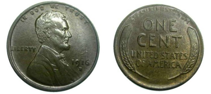 US Coins - 1916-D Lincoln