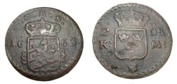World Coins - Sweden Karl XI 1660-1697 2 Ore S.M. 1663