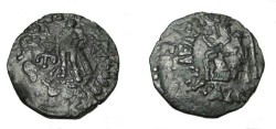 Ancient Coins - Indo-Skythian Azes II Ca 35 BC- 5 AD  AE Penta Chalkon Taxila M-2321 S!