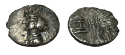 Ancient Coins - Persis Artaxerxes II son of Darius 1st Century BC AR Obol S# 6215