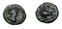 Ancient Coins - Sarmatia (Thrace) Tyre Commodus 177-192AD AE18 TYPANON