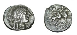 Ancient Coins - Q. MINUCIUS RUFUS 122BC AR Denarius