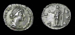 Ancient Coins - Lucilla Wife of L Verus 182AD AR Denarie Rv Vota Pvplica