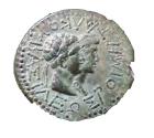 Ancient Coins - Kings of Thrace Rhoemetalkes I with Augustus