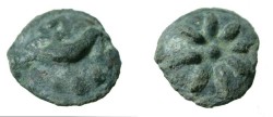 Ancient Coins - Apulia Luceria ca 220BC AE Aes Gravis Teruncius