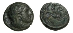 Ancient Coins - Thessaly Pelinna AE 17 400-344 BC S-2167