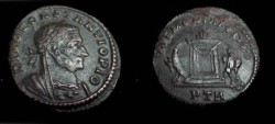 Ancient Coins - Divus Constantius AE Follis. Lugdunum Mint A.D. 307-8