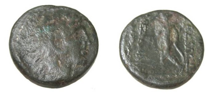 Ancient Coins - Seleukid Kings Alexander I Balas 150-145 BC AE19 S-7039