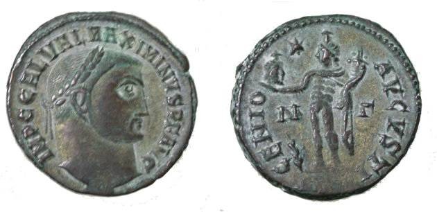 Ancient Coins - Maximinus II AE Follis 311 - 313 AD