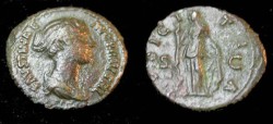 Ancient Coins - Faustina Jr AE As Wife of Marcus Aurelius