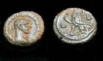 Ancient Coins - Roman Egypt Maximiannus 286-305AD Potin Tetradrachm 6.61 gm Yr 4