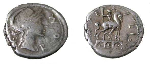 Ancient Coins - Man. Aemilius Lepidus, Denarius, 114/13 BC,